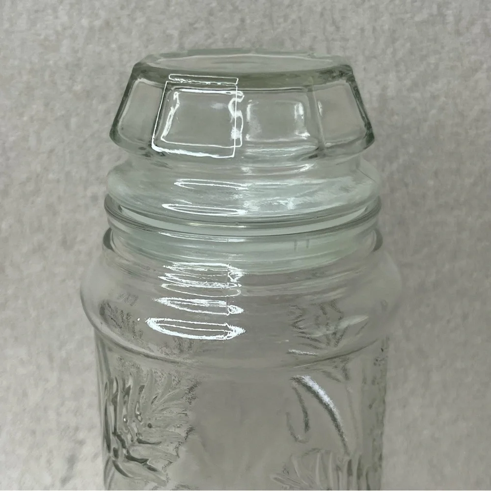 Vintage Mr Peanut Reusable Glass Jar 1982 VTG Retro 80s Kitchen Storage Collect